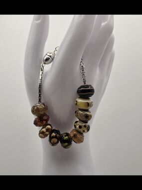 European Style Charm Bracelet – Lampwork Glass Beads